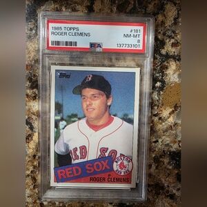 Topps - 1985 Roger Clemens Baseball Card #181 PSA 8